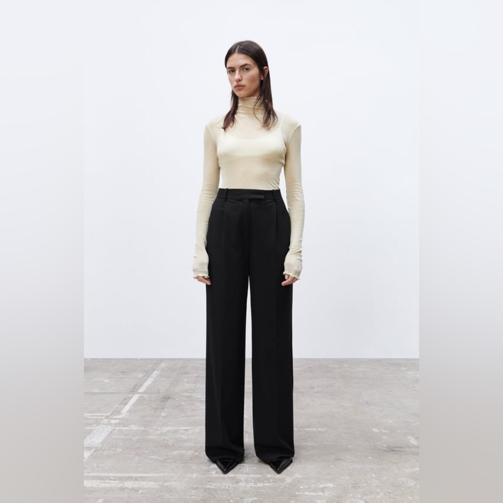 WIDE LEG MENSWEAR STYLE PANTS NWT